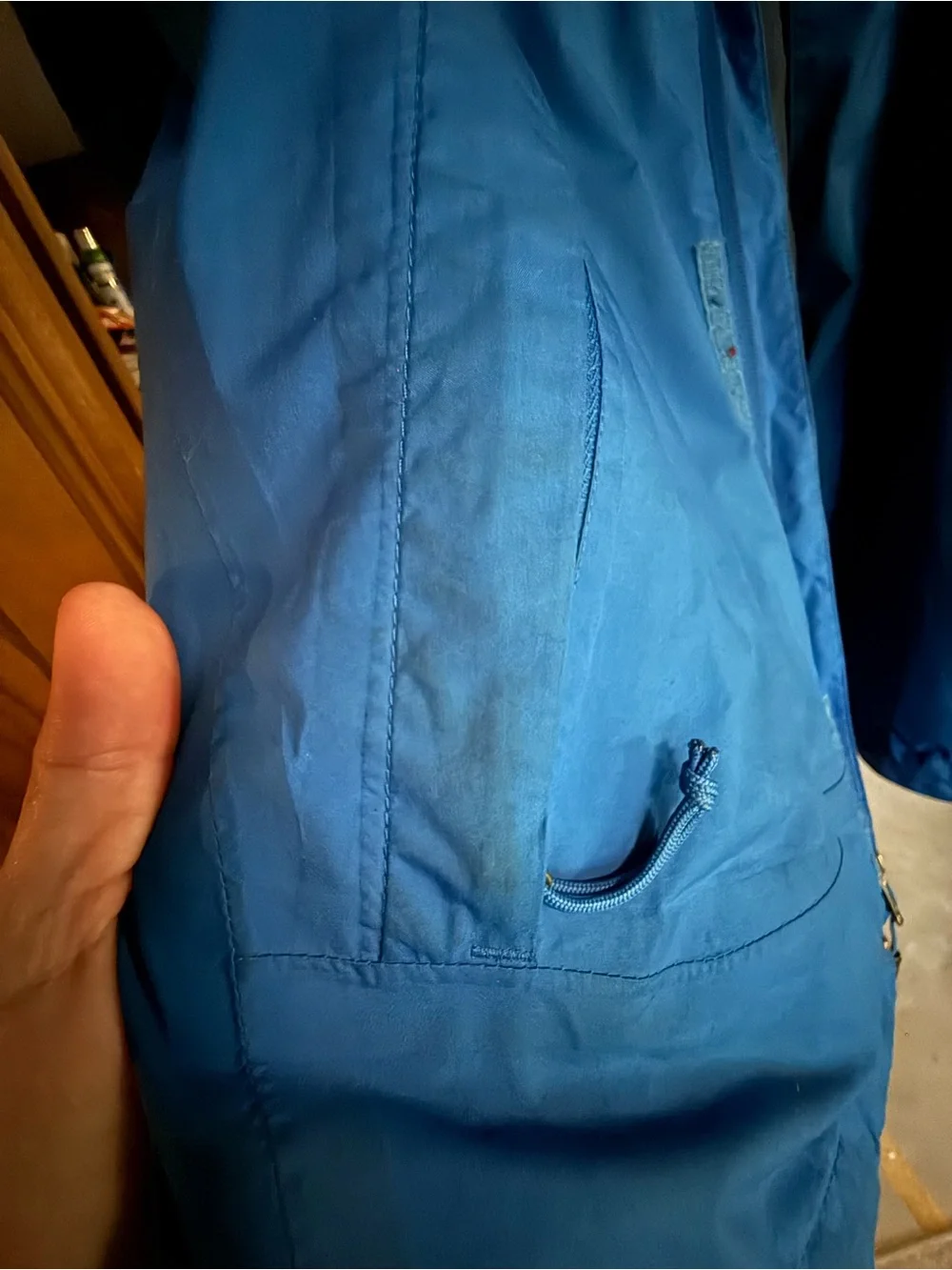 The North Face Men's Two-Tone Blue Raincoat